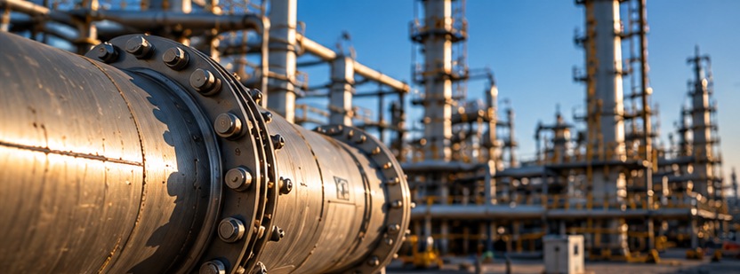 Pipeline and processing equipment